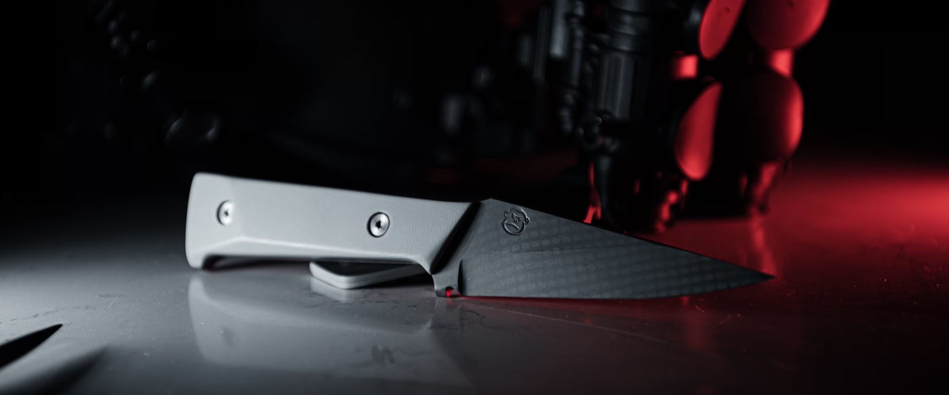 Trained Monkey EDC blade with night vision and rifle
