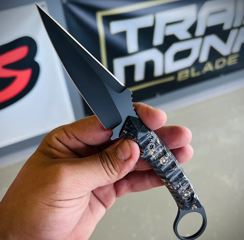 Trained Monkey Blade Home Banner Pic- Fixed Blade Knife